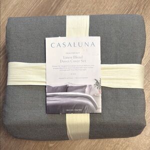 Brand new with tags Casaluna dark Gray Duvet Cover set king size Premium Bedding
